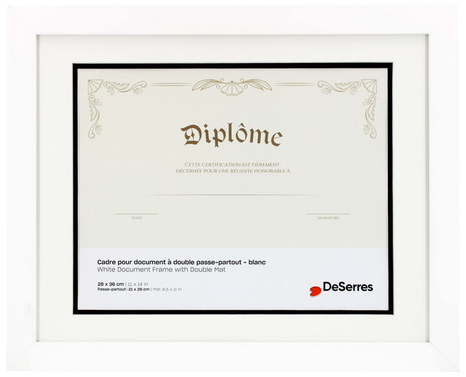 Diploma Frame White