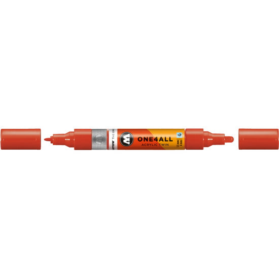Acrylic marker One4All Twin - 1.5 to 4mm vermilion