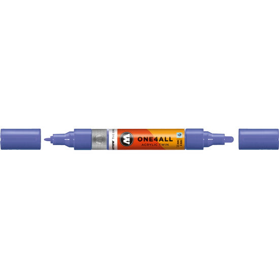 Marqueur acrylique One4All Twin - 1,5 à 4 mm violette