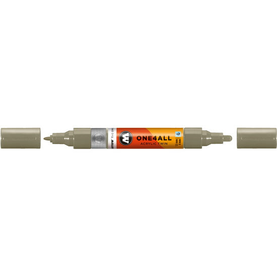 Acrylic marker One4All Twin - 1.5 to 4mm stone grey middle