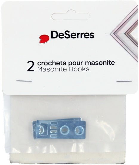 Pack of 2 Hooks for Masonite