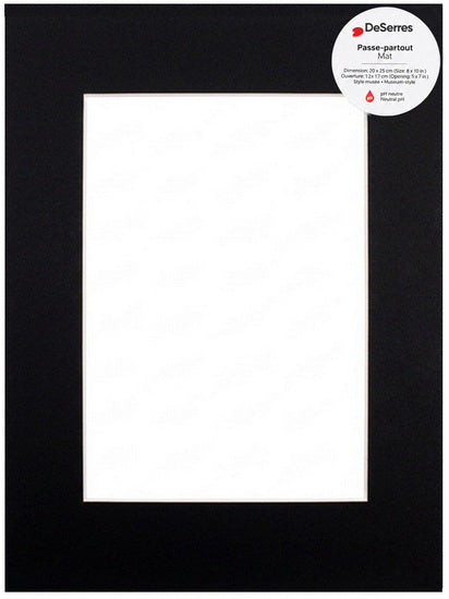 Mat Black  8x10/5x7"