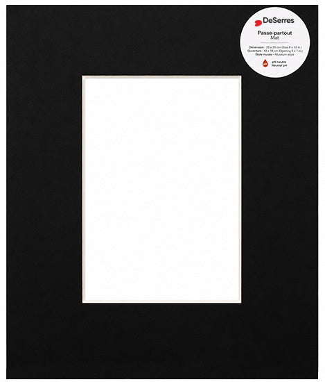 Mat Black - 8X10/4X6"