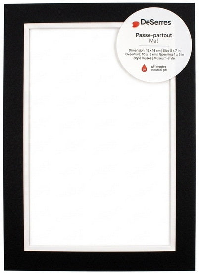Mat Black - 5X7/4X6"