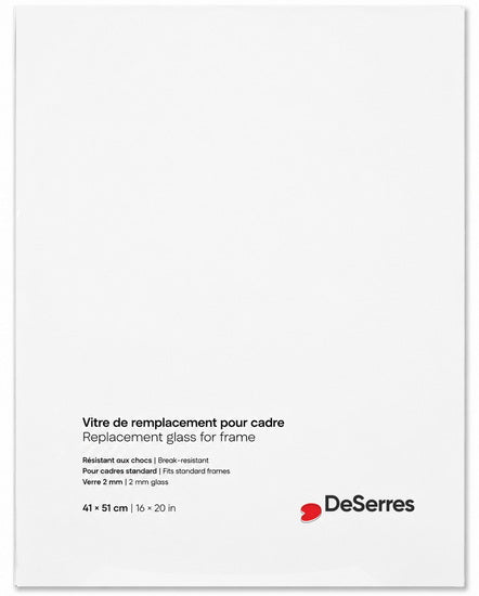 Vitre pour cadre - 16x20po