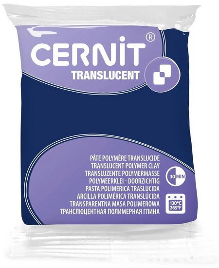 Pâte polymer translucide Myrtille 56gr