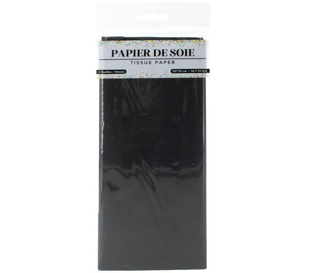 Papier de soie Noir