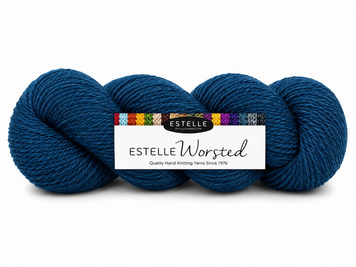 Yarn worsted 40% wool #4 100g tanzanite