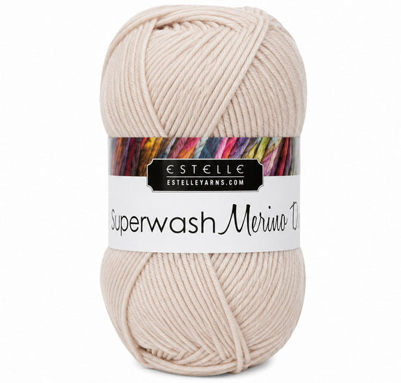 Yarn superwash merino #3 50g ecru