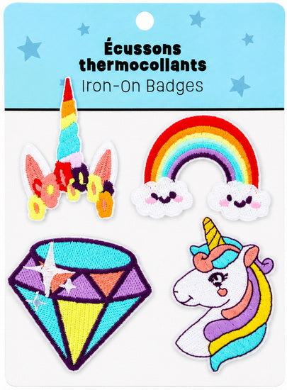 Iron On Patches Unicorn 4Pcs