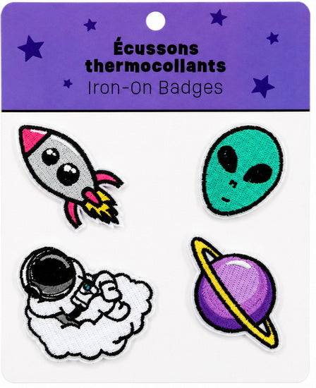 Iron On Patches 4Pcs - Space