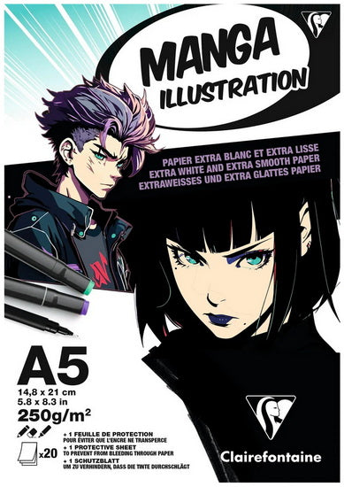 Drawing Pad for Manga 250g A5