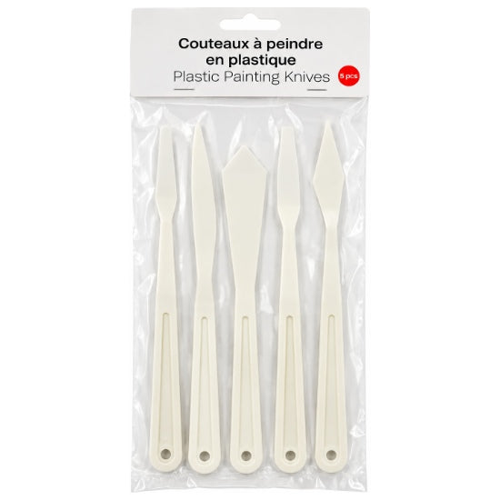 Ens. 5 spatules plastique