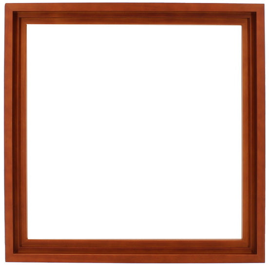 Cadre flottant bois régulier noyer - 12X12PO