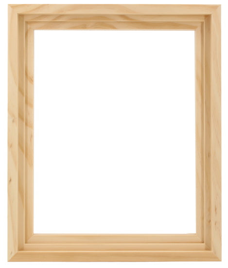 Cadre flottant bois régulier naturel - 8X10PO