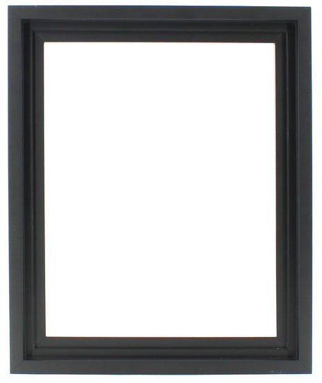 Cadre flottant bois régulier noir - 8X10PO