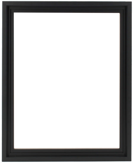 Cadre flottant bois régulier noir - 11X14PO