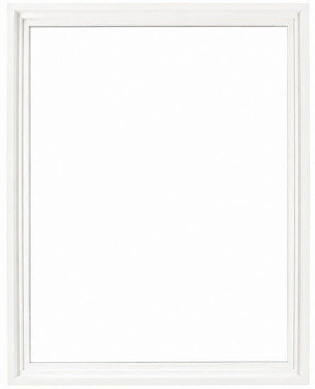 Cadre flottant bois régulier blanc - 16X20PO