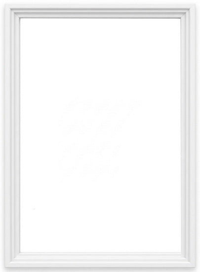 Cadre flottant bois régulier blanc - 18X24PO