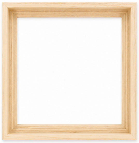 Cadre flottant bois galerie naturel - 10X10 po