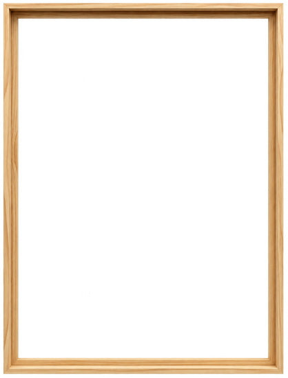 Cadre flottant bois galerie naturel - 24X36 po