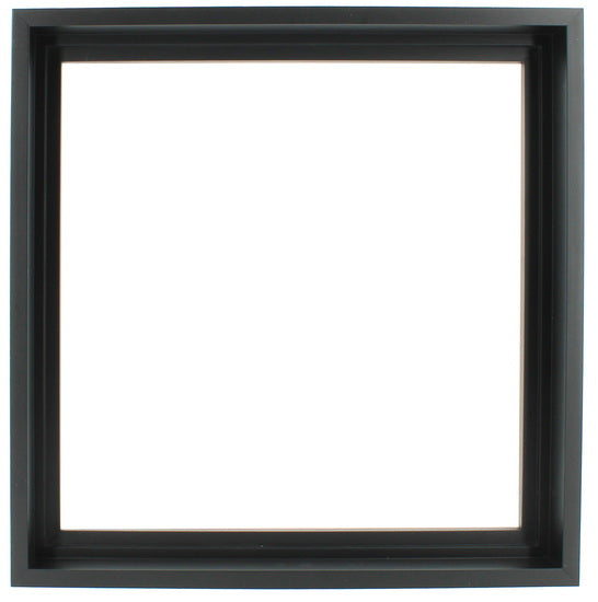 Cadre flottant bois galerie noir - 12X12 po