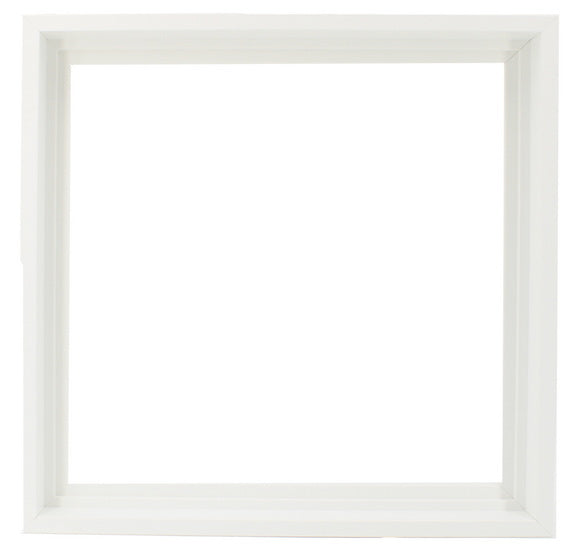 Cadre flottant bois galerie blanc - 12X12PO
