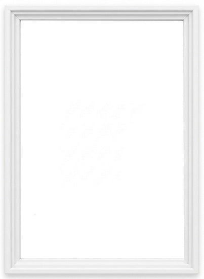 Cadre flottant bois galerie blanc- 18X24PO