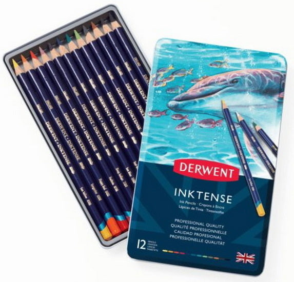 Ens. 12 crayons de couleur Inktense