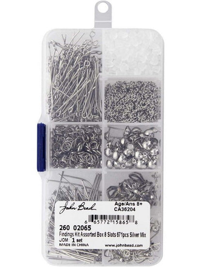 Set of Findings Silver 671pcs
