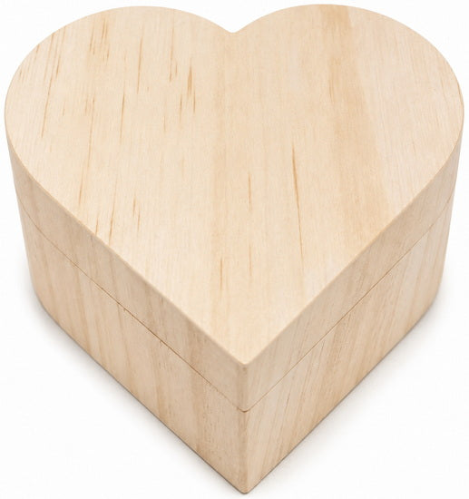 Wood Box Heart Big