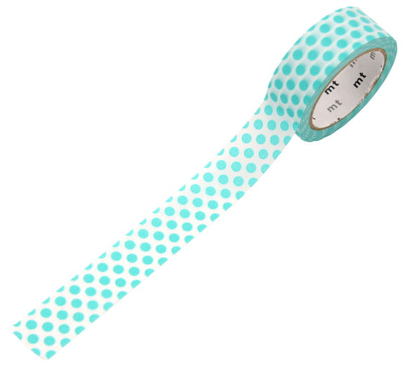 Washi Tape Blue Dots - 15mm X 7m