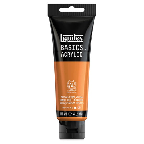 Basics Acrylic Metallic Burnt Orange 118ml