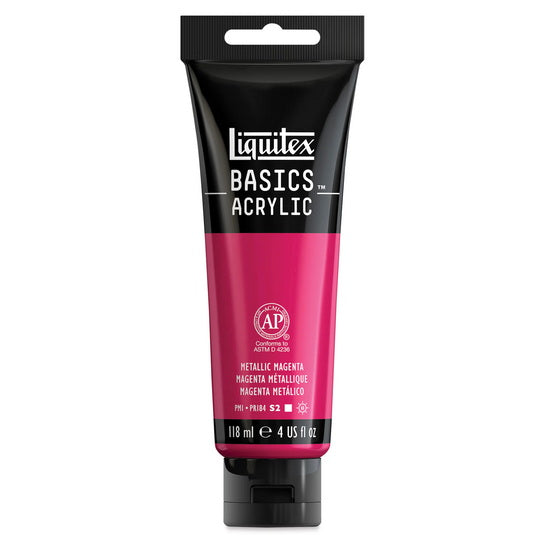 Basics Acrylic Metallic Magenta 118ml