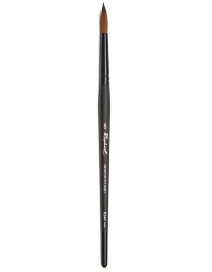 Watercolor Paintbrush - Synthetic Kolinsky - Round Fine Point #6