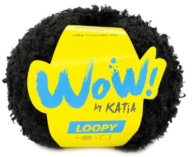 Fil Wow loopy  noir - 150g