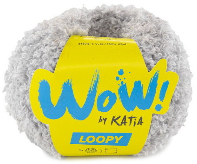 Fil Wow Loopy gris clair – 150g