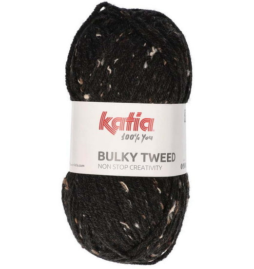 Bulky Tweed Yarn Dark Grey - 100g