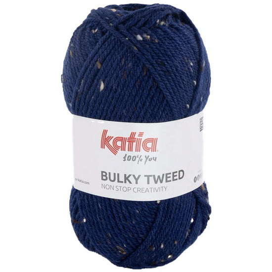 Bulky Tweed Yarn Ultramarine Blue - 100g
