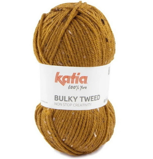 Fil Bulky Tweed moutarde - 100g