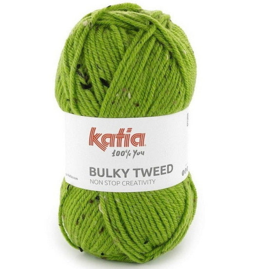 Bulky Tweed Yarn Grass Green - 100g
