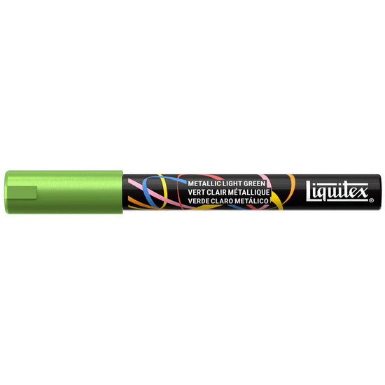Marqueur acrylique vert clair métallique - 2mm