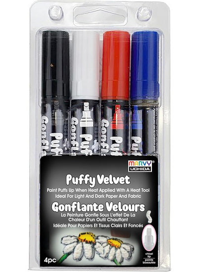 Set 4 Fabric Markers Velvet  A