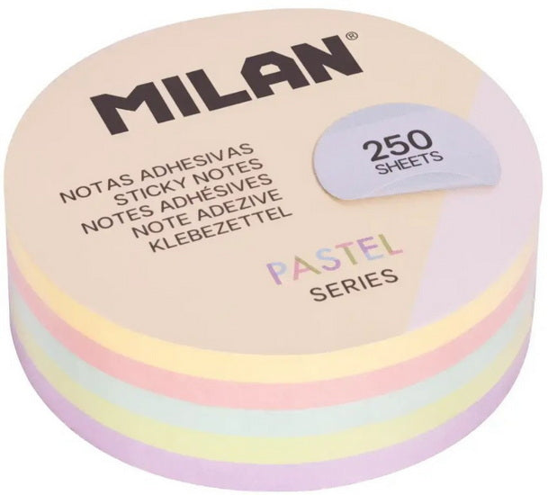 Notes adhésives rondes pastel 250 feuilles