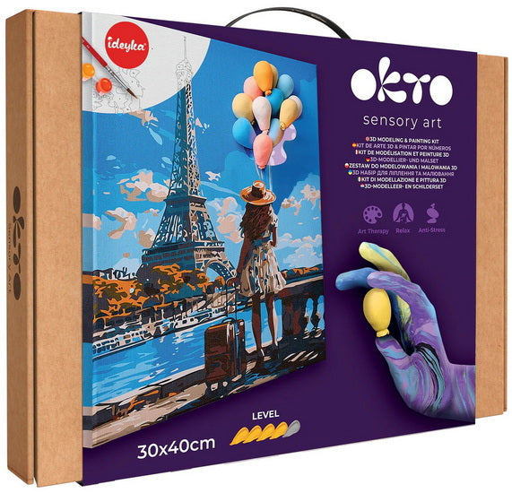 Ens. modélisation 3D et peinture à numéros Bonjour de Paris