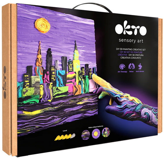 Ens. de peinture créatif 3D Horizon de New York