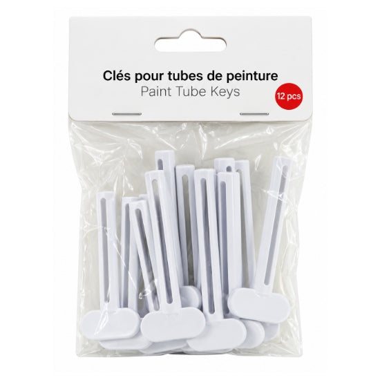 Ens. 12 Clés pour tube de peinture