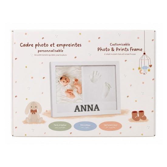Ens. Cadre empreinte bébé