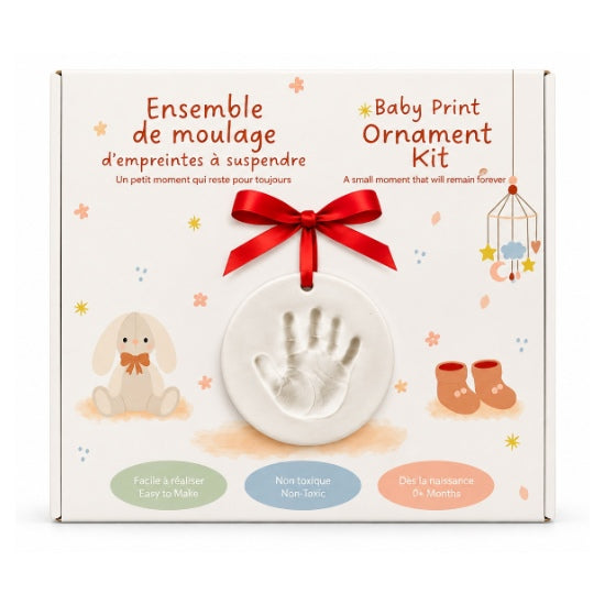 Baby Handprint Ornament Set