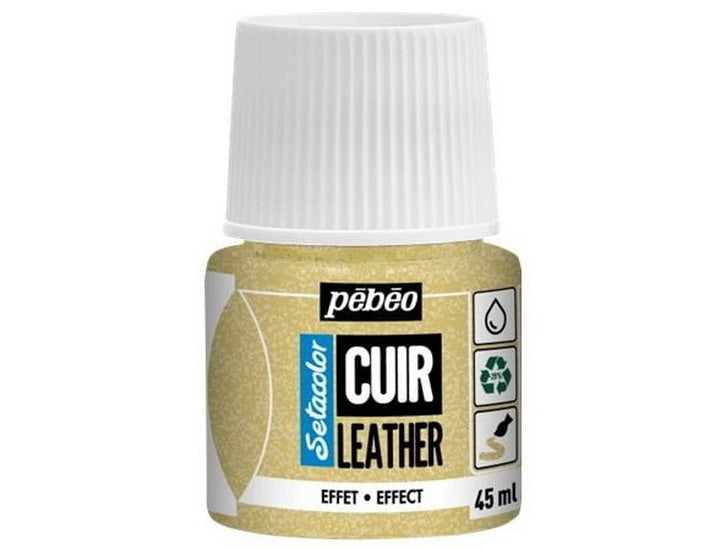 Leather Paint Glitter Gold 45ml